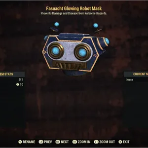 Glowing Robot Mask