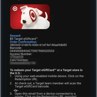 $5.00 USD Target