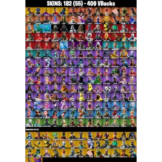 🎮 Fortnite ICON SERIES GRAIL – 182 Skins | Travis Scott | Astro Jack | Harry Kane | Victor Elite | Ezio Auditore | Master Chief