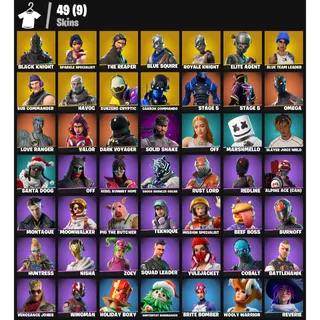 [49 Skins] | [PC/PSN/XBOX] | Black Knight 💎 Sparkle Specialist | The Reaper | Mako | Take The L | FA ✅