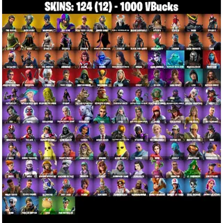 🎮 Fortnite OG GRAIL Account – 124 Skins | PC/PSN/XBOX | The Reaper | Elite Agent | Take The L | End Zone| STW 137 LVL ⚡ | FA 