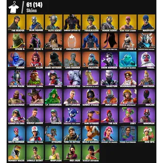 🔥 Fortnite OG Account – 61 Skins | PC/PSN/XBOX | The Reaper 💎 Blue Squire 💎 Elite Agent 💎Omega (S5) | Take The L | FA + EC ✅