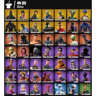 [49 Skins] | [PC/PSN/XBOX] | Black Knight 💎 Sparkle Specialist | Omega (Stage 5) | The Reaper | Elite Agent | Mako | FA ✅
