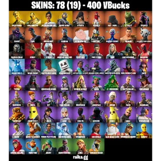 🎮 Fortnite Account – Gold Midas  | Leviathan Axe  | 78 Skins | 40 EX 🔥