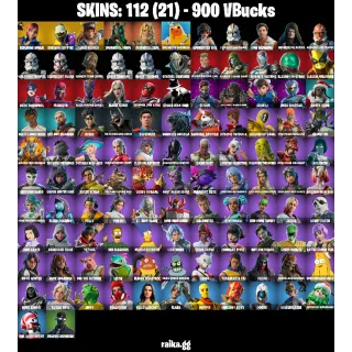 🎮 Fortnite Account — 112 Skins | Immortal Zeus, Magmatic Poseidon, Subzero Cryptic| 15 EX | 900 VB | FA ✅