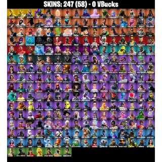 🎮 Fortnite Stacked Account – 247 Skins | PC/PSN/XBOX |Rogue Agent | Tune Squad LeBron | Gold Midas,Brutus | Strong Guard | FA