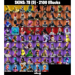 🎮 Fortnite Account — 77 Skins | Gold Midas, Rogue Agent, Red Knight, Luxe | Boogie Down + Orange Justice| 2100 VB | FA ✅