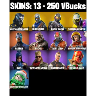 🎮 Fortnite Account – 13 Skins | PC/PSN/XBOX | Blue Squire | Carbide | Rust Lord | Take The L ⚡