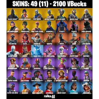 [PC/PSN/XBOX] — 49 Skins | Black Knight ✨, Sparkle Specialist ✨, Elite Agent ✨, Floss| OG STW | 2100 VB | 59 EX