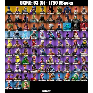 [PC/PSN/XBOX] — 93 Skins | OG STW, Rogue Agent, Blitz, Trailblazer | 62 EX | 1750 VB | FA
