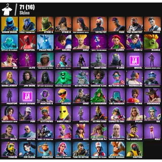 [71 Skins] | [PC/PSN/XBOX] | Honor Guard 💎 Chun-Li 💎 Midas 💎 Deadpool 💎 Astroworld Cyclone | FA ✅