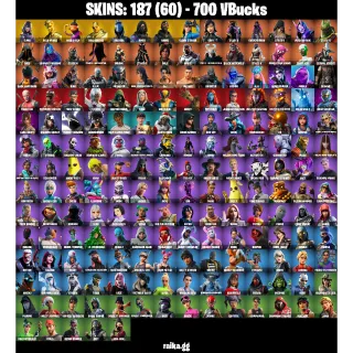 🎮 Fortnite Account — 187 Skins | WORLD CUP + Glow | Gold Midas + Gold Brutus | Leviathan Axe  + Merry Mint Axe