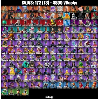 [PC/PSN/XBOX] — 172 Skins | Immortal Zeus, Battle-Tested, Sideways Warrior | 36 EX | 4800 VB | FA