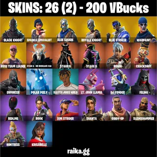 🎮 Fortnite OG STW Account – [26 Skins] | [PC/PSN/XBOX] |  Black Knight  | Sparkle Specialist  | Floss  | 44 EX 