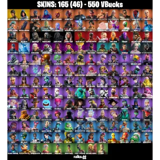 🎮 Fortnite Account — 165 Skins | Keri Commander, FNCS 3:1 Champion | Burning Ambition Valeria + Combat Elite | 44 EX | FA ✅