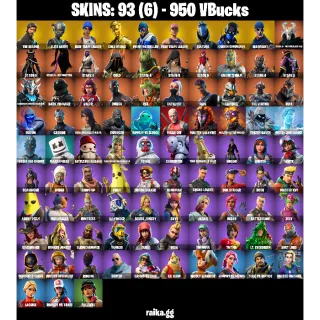 [PC/PSN/XBOX] — 93 Skins | OG STW, The Reaper, Elite Agent, Gold Midas, Take The L  | 69 EX | 950 VB | FA
