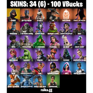 🎮 Fortnite Account — IKONIK + Scenario | 34 Skins | 42 EX