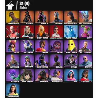 31 Skins | PC/PSN| Travis Scott 💎 Cactus Jack 💎 Astro Jack 💎 Rage 💎 | FA ✅