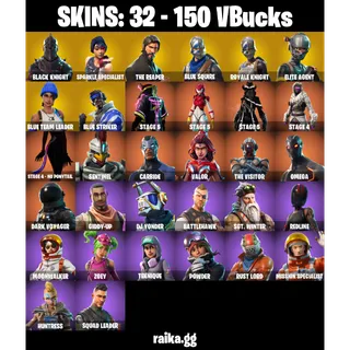 🎮 Fortnite Account — Black Knight  ✨,  Sparkle Specialist, The Reaper | 32 Skins | Take The L |  [PC/PSN/XBOX] 