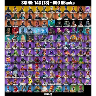 🎮 Fortnite Account — 143 Skins | Black Knight, Sparkle Specialist, The Reaper | Naruto | OG STW ✅ | FA ✅
