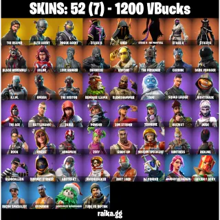 🎮 Fortnite Account — 52 Skins | The Reaper + Elite Agent | Rogue Agent | Take The L + Orange Justice | 1200 VB | 18 EX | FA ✅