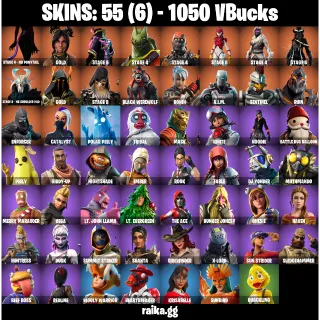 🎮 Fortnite Account — 55 Skins | Drift, Ragnarok, Luxe, Ice King | Boogie Down Collection | 19 EX | 1050 VB | FA ✅