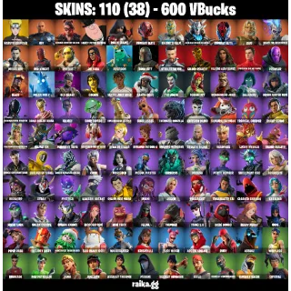 [PC/PSN/XBOX] — 110 Skins | Naruto Uzumaki, Old Snake | 29 EX | 600 VB | FA