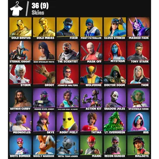 [PC/PSN/XBOX] - 36 Skins | Gold Midas 💎 | Leviathan Axe 💎 | Tony Stark 💎 | Mystique 💎 | FA ✅