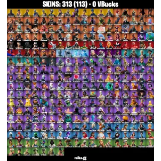 🎮 Fortnite Account — 313 Skins | Black Knight, Sparkle Specialist, The Reaper |  AC/DC + Floss | OG STW L154 | 82 EX | FA ✅