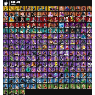 🔥 Fortnite Account – 244 Skins | PC/PSN/XBOX | Lara Croft | Triple Gold | Marvel / DC Skins | 100 EX | FA ✅