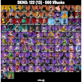 🎮 Fortnite Account — 122 Skins | Rose Team Leader, Warpaint, Blue Striker | Immortal Form | STW Deluxe | 42 EX | FA ✅