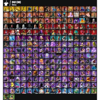 🎮 Fortnite GRAIL – 242 Skins | PC/PSN/XBOX | Gold Midas ⚡ Gold Brutus ⚡ Tart Tycoon ⚡ Ahsoka Tano ⚡ Aloy ⚡ FA ✅