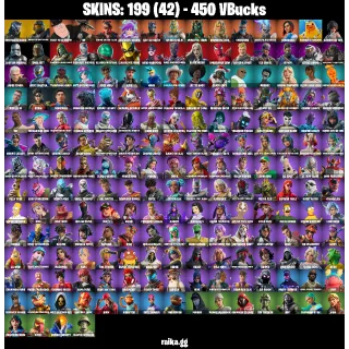 🎮 Fortnite Account — 199 Skins | Huntmaster Saber + Master Chief (Matte Black) | 29 EX | FA ✅