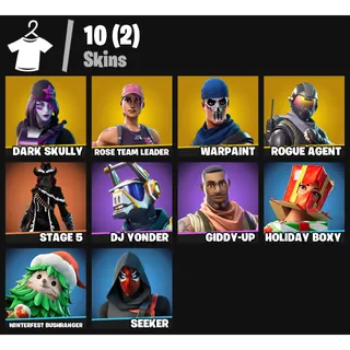 [10 Skins] | [PC/PSN/XBOX] | Dark Skully 💎 Rose Team Leader 💎 Warpaint 💎 Rogue Agent 💎 STW | FA  ✅