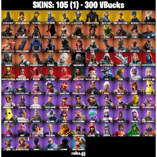 [PC/PSN/XBOX] — 105 Skins | Black Knight ✨ , Sparkle Specialist ✨, The Reaper, Omega Stage 5,  (Take The L + Floss) | OG STW 
