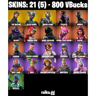 🎮 Fortnite Account — 21 Skins | The Reaper✨, Elite Agent, Rogue Agent | Take The L✨ + Orange Justice | 22 EX | 800 VB | FA ✅