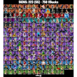 [PC/PSN/XBOX] — 223 Skins | Immortal Form, Valeria, Ronin (Cape), Immortal Zeus | 32 EX | 750 VB | FA