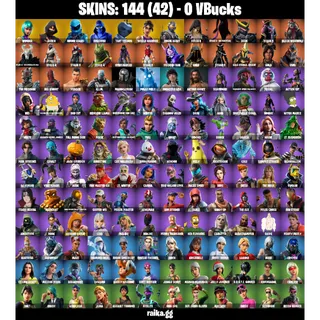 🎮 Fortnite GRAIL Account – 144 Skins | PC only | Wonder | IKONIK | Honor Guard | Tart Tycoon | 47 EX | FA ✅