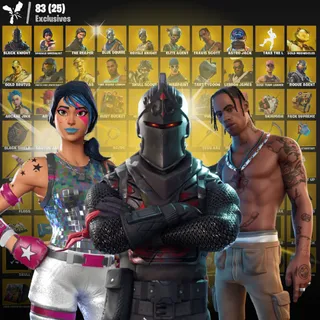 [306 Skins] | [PC] | Black Knight 💎 Travis Scott 🔥 Sparkle Specialist | The Reaper | FA ✅