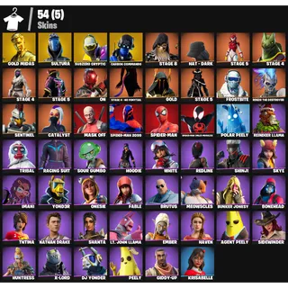 🔥 Fortnite Account – 54 Skins | Gold Midas 💎 | Nathan Drake 💎 | Spider-Man 2099 💎 | Spider-Man 💎 | Miles Morales 💎 | FA ✅