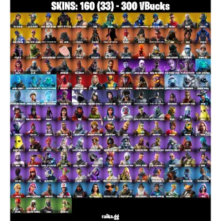 🎮 Fortnite Account — 160 Skins | OG STW | The Reaper + Elite Agent + Omega (Stage 5) | Take The L | 82 EX