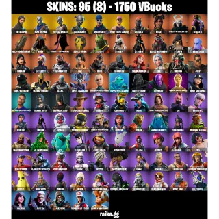 🎮 Fortnite Account — 95 Skins | OG STW | The Reaper + Blue Squire + Royale Knight | Lara Croft (Gold Anniversary) 