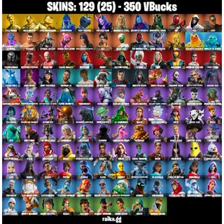 🎮 Fortnite Account – [129 Skins] | [PC/PSN/XBOX] | Gold Midas, Brutus, Meowscles | Andromeda| Leviathan Axe | FA ✅ 