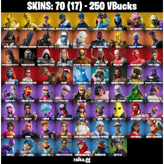 [PC/PSN/XBOX] - 70 Skins - Gold Brutus | Gold Midas | Rose Team Leader | Point Patroller | OG STW ✅ - FA ✅