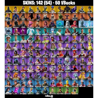 🎮 Fortnite Account —  142 Skins  | Black Knight,  Travis Scott, Omega (stage 5) | Take The L | 81 EX 