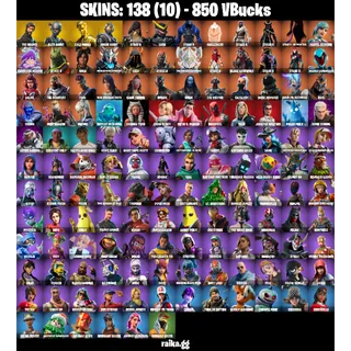 🎮 Fortnite Account — Gold Midas + Reaper | 138 Skins | Take The L | 850 VB | 40 EX