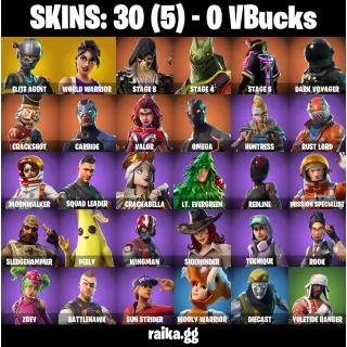 🎮 Fortnite Account — 30 Skins | Elite Agent + Omega | Take The L ✨ | 31 EX