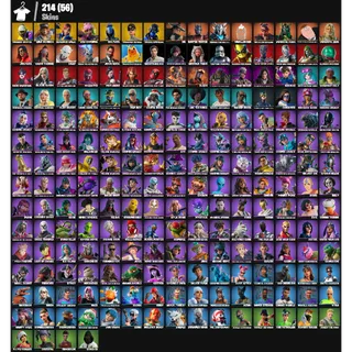 🔥 Fortnite STACKED – 214 Skins | John Wick 💎 | Chun-Li 💎 | Ahsoka Tano 💎 | Get Griddy 💎 | FA ✅