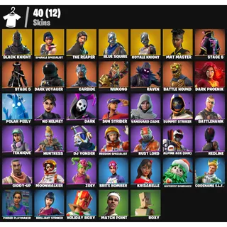 [40 Skins] | [PC/PSN/XBOX] | Black Knight 💎 Sparkle Specialist | The Reaper | Take The L | Floss | FA ✅