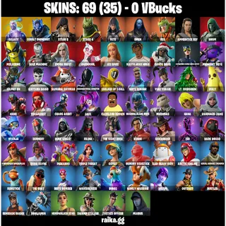 🎮 Fortnite Account — Galaxy, Cobalt Snowfoot| 69 Skins | 29 EX